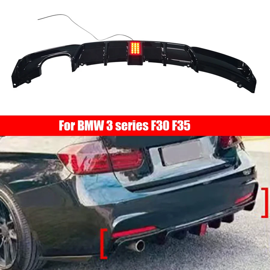 For BMW 3 series F30 F35 2012-2019 lamp Bright Black Rear Bumper Diffuser Spoiler Rear Splitters Spoiler Back lip Diverter black
For BMW 3 series F30 F35 2012-2019 lamp Bright Black Rear Bumper Diffuser Spoiler Rear Splitters Spoiler Back lip Diverter black