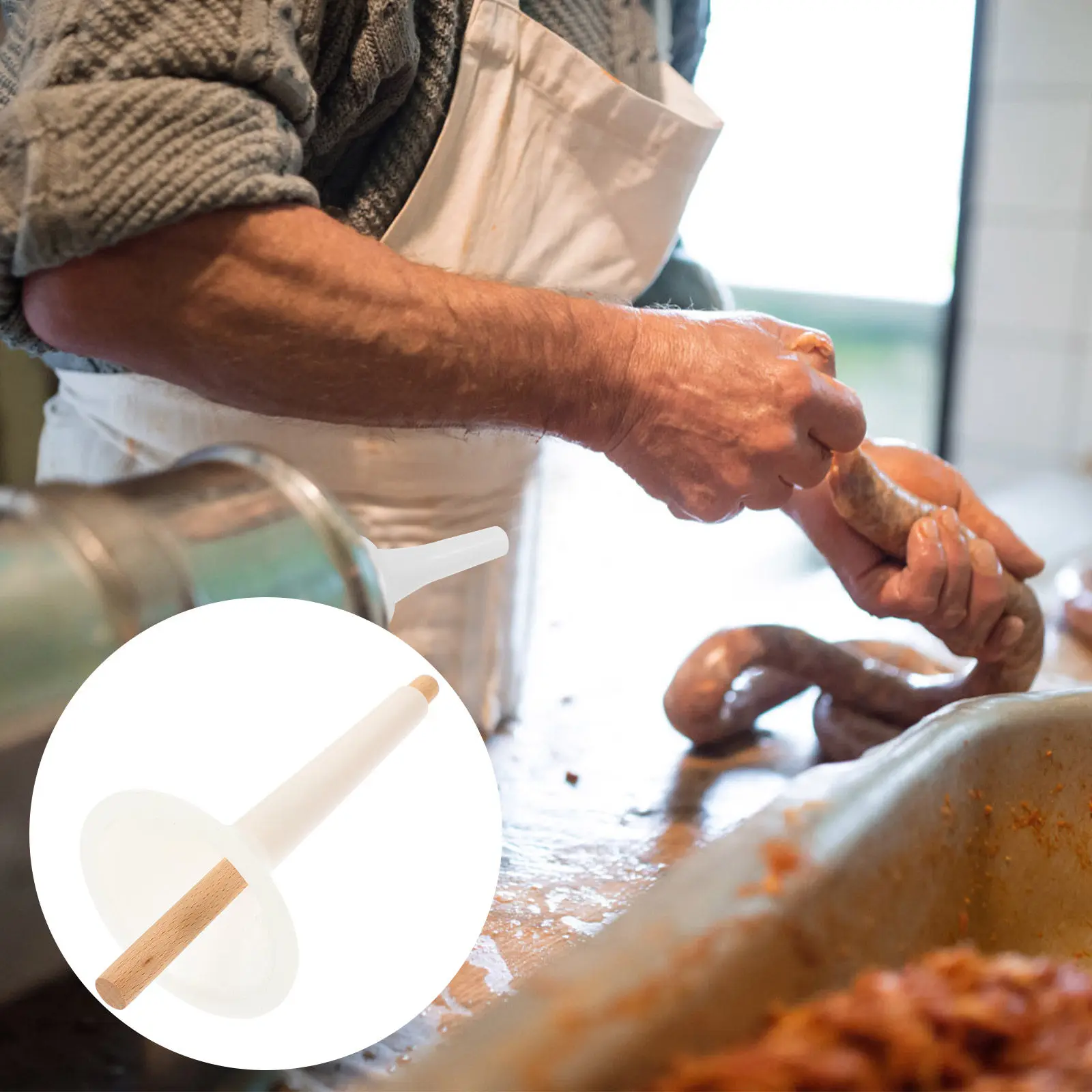 Набор для вертикального наполнения колбас: ручной шприц с деревянной ручкой для легкого домашнего приготовления колбас своими руками
Набор для вертикального наполнения колбас: ручной шприц с деревянной ручкой для легкого домашнего приготовления колбас своими руками