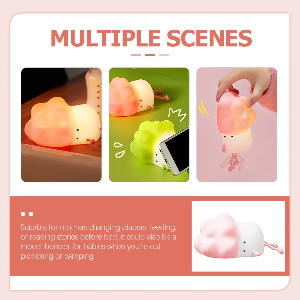 Silicone Cartoon Night Light Rechargeable USB Night Lamp for Kids Bedroom Gentle Eye-Friendly Brightness Adjustable Touch
Silicone Cartoon Night Light Rechargeable USB Night Lamp for Kids Bedroom Gentle Eye-Friendly Brightness Adjustable Touch