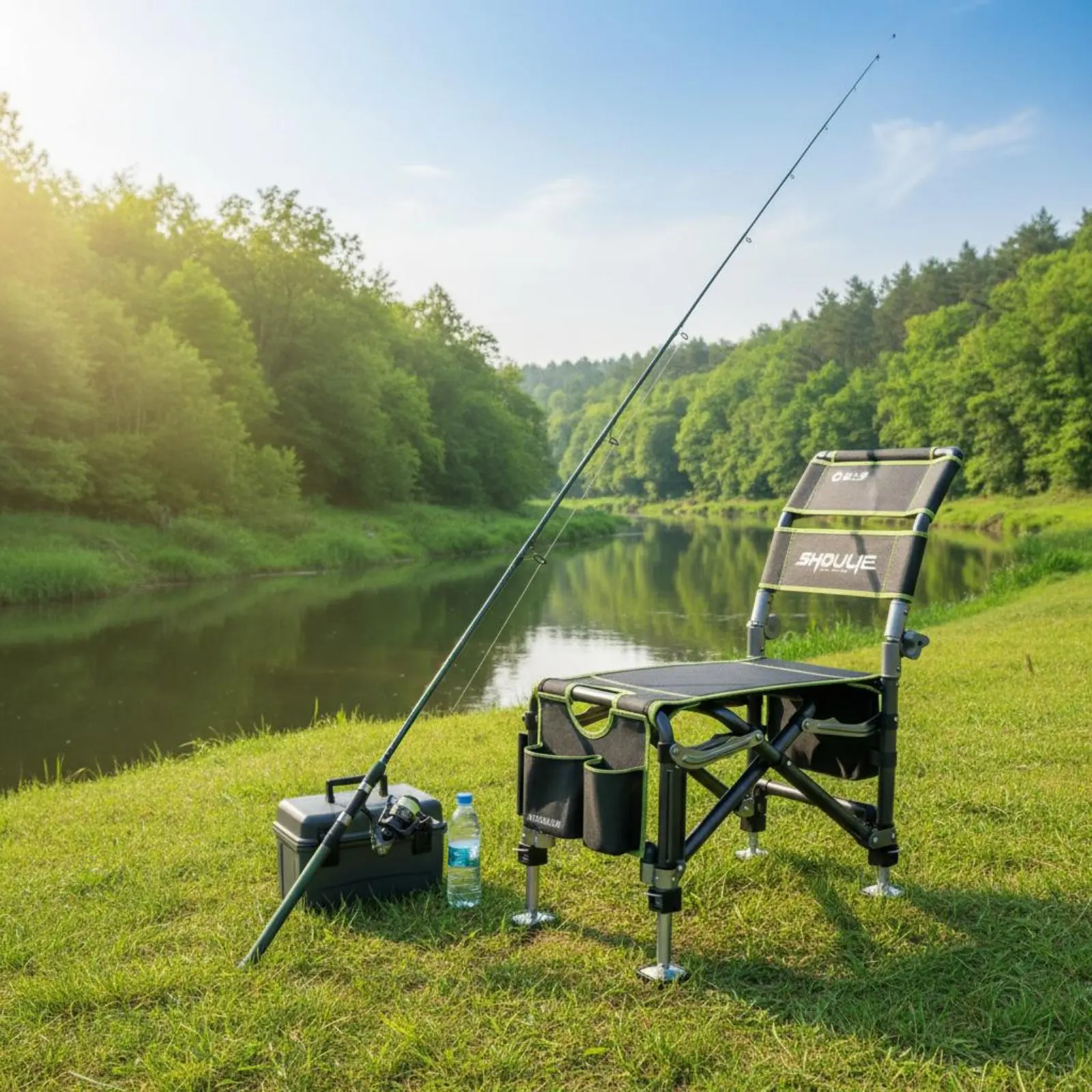 Folding Fishing Chair Sturdy Duty Construction Fishing Chair with Backrest Stable X-Shaped Frame for Anglers
Folding Fishing Chair Sturdy Duty Construction Fishing Chair with Backrest Stable X-Shaped Frame for Anglers
