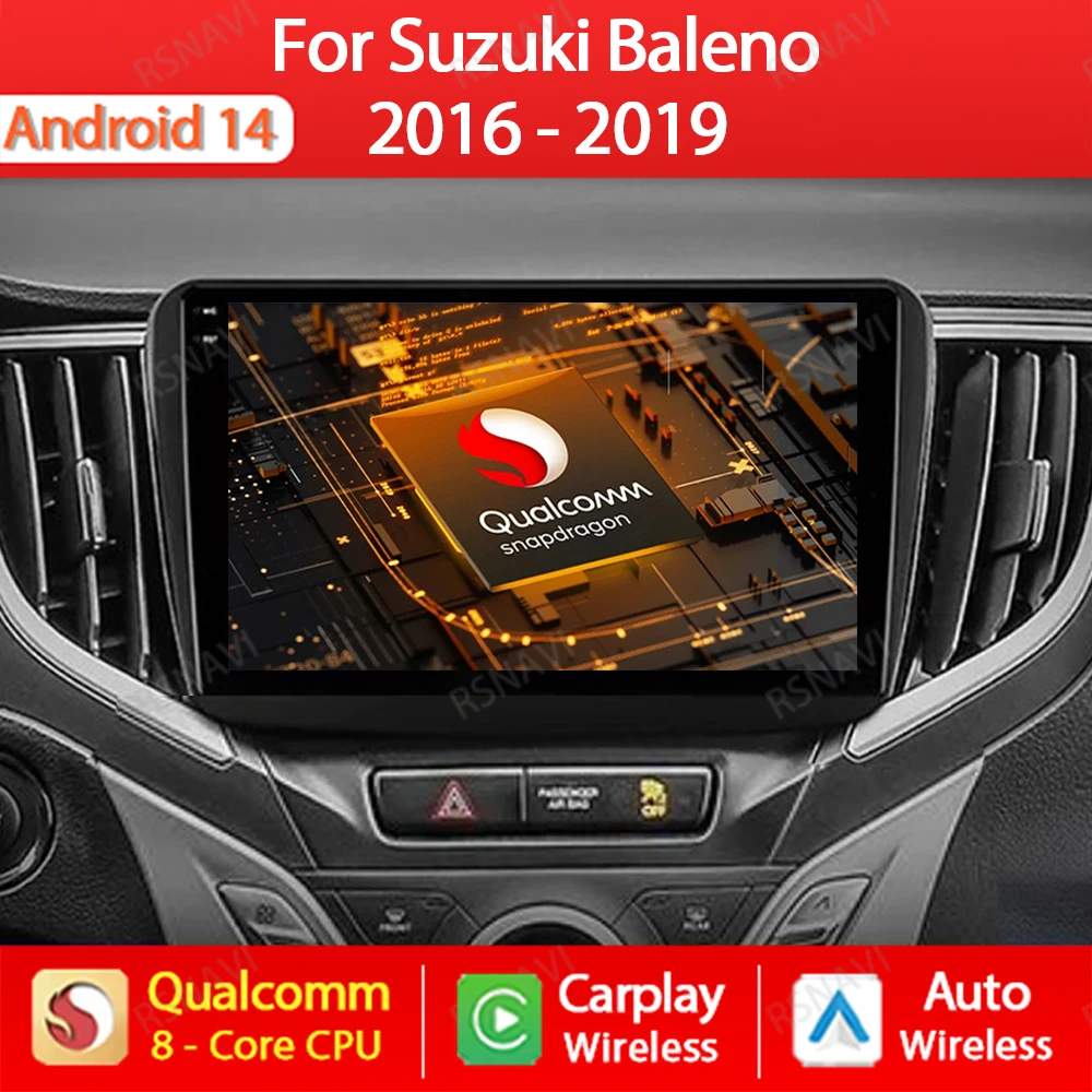 Android 14 For Suzuki Baleno 2016 2017 2018 2019 Car Radio Multimedia Stereo Video Player Carplay Auto Navigation GPS 4G QLED BT
Android 14 For Suzuki Baleno 2016 2017 2018 2019 Car Radio Multimedia Stereo Video Player Carplay Auto Navigation GPS 4G QLED BT