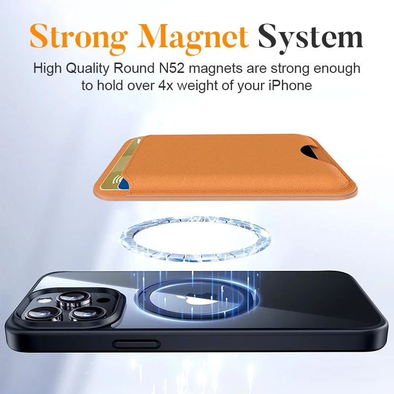 2 in 1 magnetic wallet tracker, leather magnetic card holder, suitable for iPhone16/15/14/13/12 series, portable wallet
2 in 1 magnetic wallet tracker, leather magnetic card holder, suitable for iPhone16/15/14/13/12 series, portable wallet