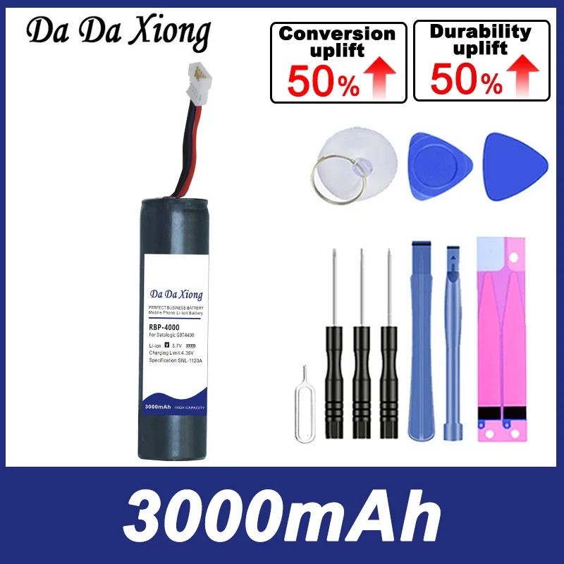 Новый сменный аккумулятор RBP-4000 емкостью 3000 мАч для Datalogic GBT4400, GBT4430, GM4130, GM4400, GM4430, для Gryphon GM4100, RBP-GM40
Новый сменный аккумулятор RBP-4000 емкостью 3000 мАч для Datalogic GBT4400, GBT4430, GM4130, GM4400, GM4430, для Gryphon GM4100, RBP-GM40