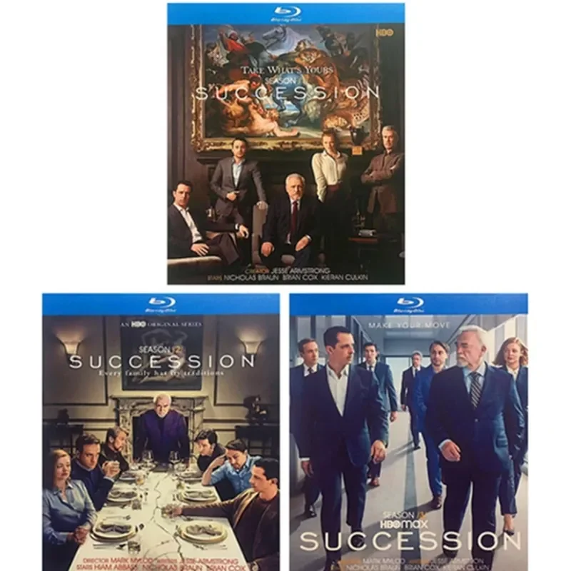 BD Blu-ray High Definition American Drama Succession Seasons 1–4 Nine-Disc Box Set
BD Blu-ray High Definition American Drama Succession Seasons 1–4 Nine-Disc Box Set