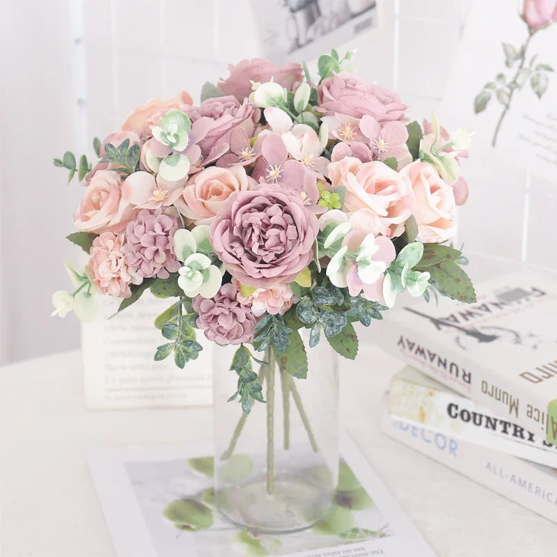 7 Heads Silk Peony Artificial Flower Hydrangea For Room Home Decoration Wedding Bride Bouquet Rose False Table Plant Accessories
7 Heads Silk Peony Artificial Flower Hydrangea For Room Home Decoration Wedding Bride Bouquet Rose False Table Plant Accessories