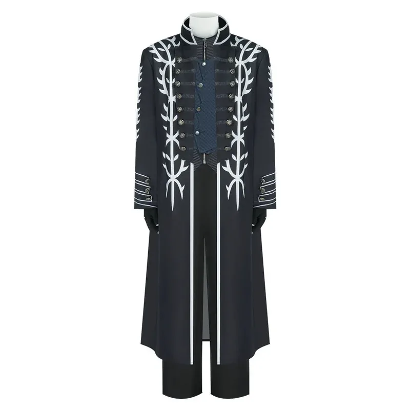 Cy4PCS Hot Game DMC5 Cosplay Vergil Costume Nelo Complete Outfit with Boots Halloween Carnival Men Suit Jacket Vest Costume
Cy4PCS Hot Game DMC5 Cosplay Vergil Costume Nelo Complete Outfit with Boots Halloween Carnival Men Suit Jacket Vest Costume
