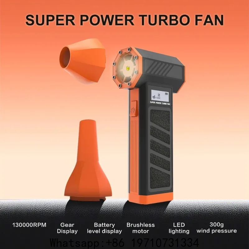 160000RPM 300G Thrust Turbo Jet Fan Wind Speed 52m/s Electric Blower Multifunctional Blowing Dust Dryer 30W fast charging
160000RPM 300G Thrust Turbo Jet Fan Wind Speed 52m/s Electric Blower Multifunctional Blowing Dust Dryer 30W fast charging