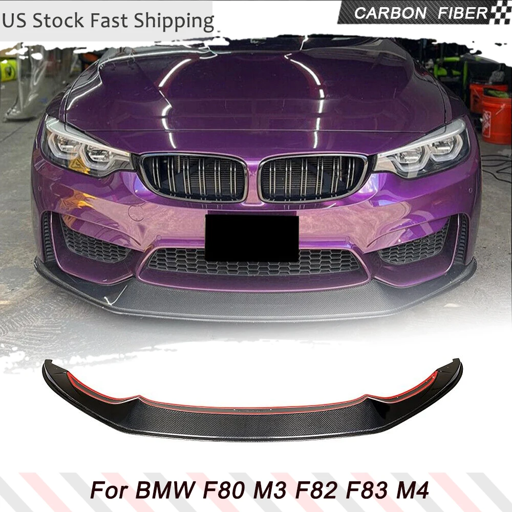 Carbon Fiber Car Front Bumper Lip Spoiler Splitters For BMW F80 M3 F82 F83 M4 2014 - 2018 Front Lip Spoiler Racing Body Kits
Carbon Fiber Car Front Bumper Lip Spoiler Splitters For BMW F80 M3 F82 F83 M4 2014 - 2018 Front Lip Spoiler Racing Body Kits