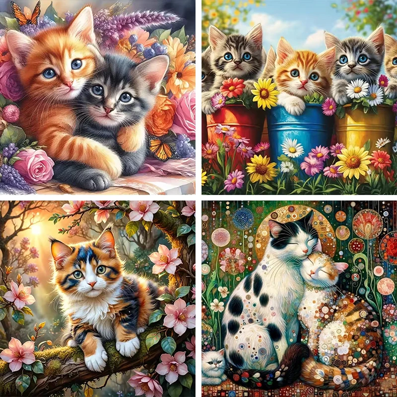 GATYZTORY DIY Diamond Mosaic Cat Animal Picture Of Rhinestones Diamond Painting Pattern For Adults Beginners Unique Gift
GATYZTORY DIY Diamond Mosaic Cat Animal Picture Of Rhinestones Diamond Painting Pattern For Adults Beginners Unique Gift