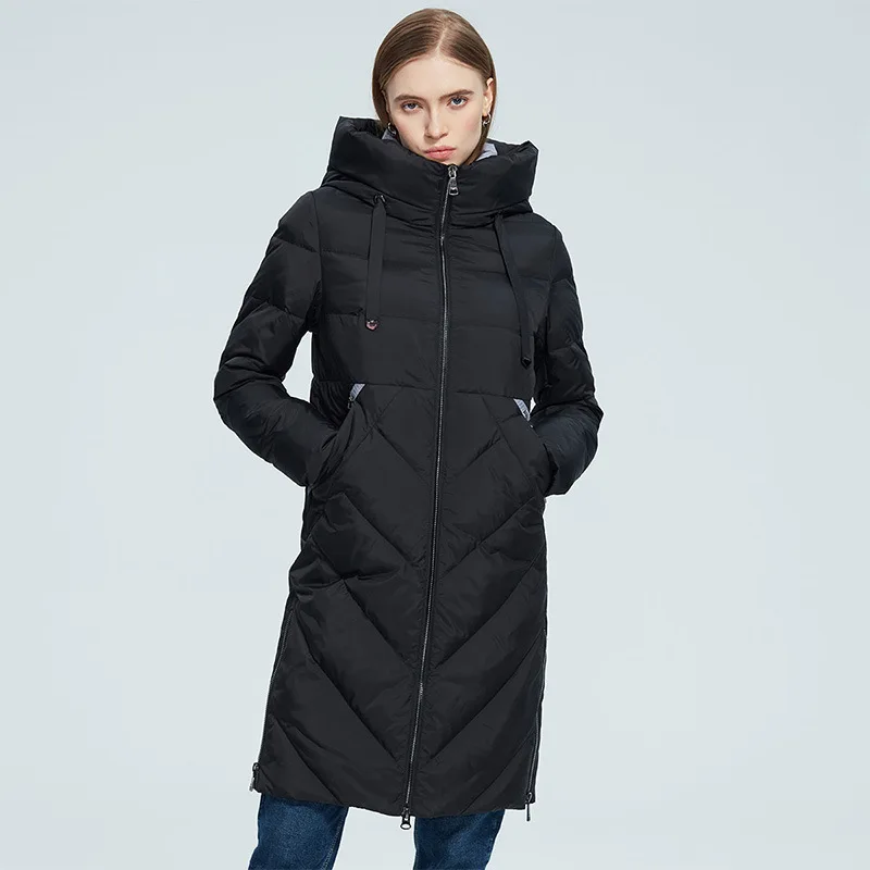 Winter Women's Long Standing Collar, Slim Fit, Solid Color Hooded Warm and Windproof Cotton Jacket
Winter Women's Long Standing Collar, Slim Fit, Solid Color Hooded Warm and Windproof Cotton Jacket