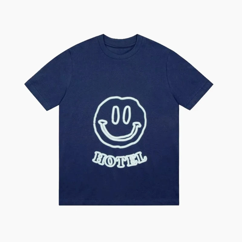 Graffiti Smiley Face Printed T-shirt 2025 Men's Summer Fashion Light Luxury Trend High-end Top Casual Loose Short-sleeved Couple
Graffiti Smiley Face Printed T-shirt 2025 Men's Summer Fashion Light Luxury Trend High-end Top Casual Loose Short-sleeved Couple