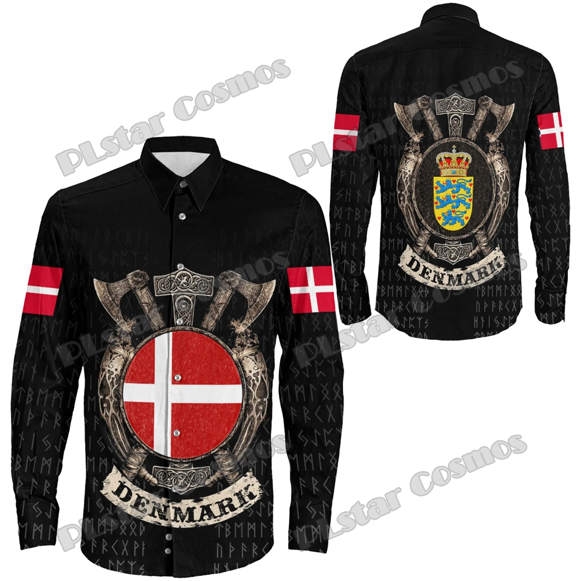 Северная Европа Country Tattoo Denmark Shield Модная мужская рубашка с длинным рукавом и пуговицами с 3D принтом Весенняя мужская повседневная рубашка с лацканами CXS53
Северная Европа Country Tattoo Denmark Shield Модная мужская рубашка с длинным рукавом и пуговицами с 3D принтом Весенняя мужская повседневная рубашка с лацканами CXS53