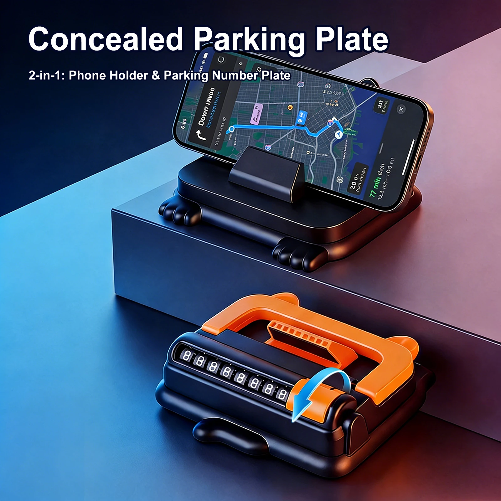 2 in 1 Car Dashboard Phone Holder with Parking Number Plate Universal Car Phone Mount Compatible with All Smartphones
2 in 1 Car Dashboard Phone Holder with Parking Number Plate Universal Car Phone Mount Compatible with All Smartphones