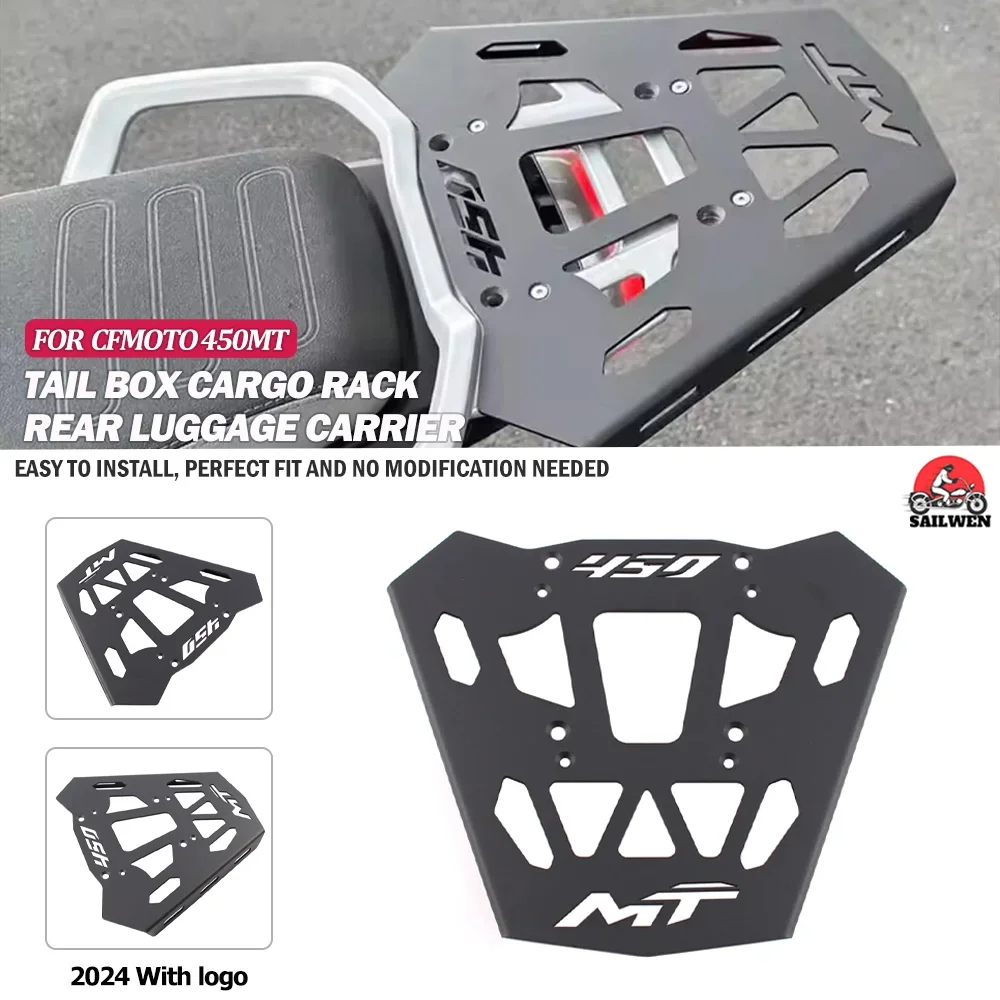 For CFMOTO 2024 450MT Motorcycle Rear Rack Luggage Ride Top Carrier Box Holder Bracket 450 MT Storage Suitcase Tail Cargo Shelf
For CFMOTO 2024 450MT Motorcycle Rear Rack Luggage Ride Top Carrier Box Holder Bracket 450 MT Storage Suitcase Tail Cargo Shelf