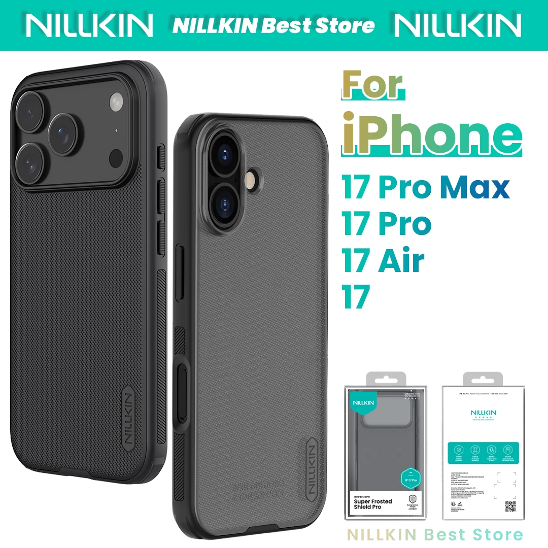 Nillkin For Iphone 17 Pro Max 17 Air 17 Pro 17 Phone Case Pc+Tpu Airbags Shockproof Hard Cover Super Frosted Shield Pro Case
Nillkin For Iphone 17 Pro Max 17 Air 17 Pro 17 Phone Case Pc+Tpu Airbags Shockproof Hard Cover Super Frosted Shield Pro Case