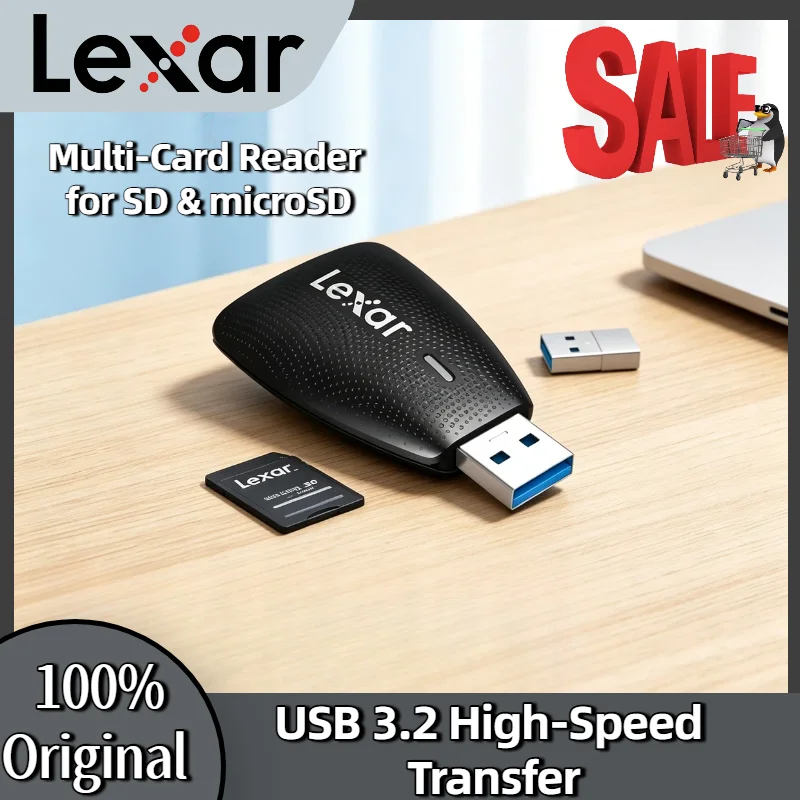 Lexar Professional USB 3.2 Type C Dual Slot Reader Supports SD and microSD UHS II Cards Up To 312MB/s Read for Laptop Desktop
Lexar Professional USB 3.2 Type C Dual Slot Reader Supports SD and microSD UHS II Cards Up To 312MB/s Read for Laptop Desktop