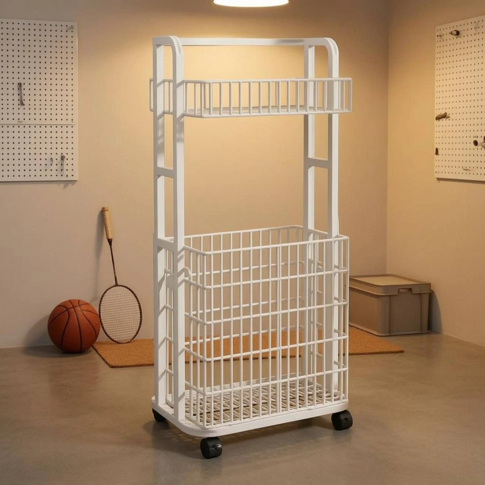 Rolling Storage Trolley Flip-Style Mobile Storage Trolley Metal Basket Rack Exposed-frameFrame Shelving Single-Piece Rectangular
Rolling Storage Trolley Flip-Style Mobile Storage Trolley Metal Basket Rack Exposed-frameFrame Shelving Single-Piece Rectangular