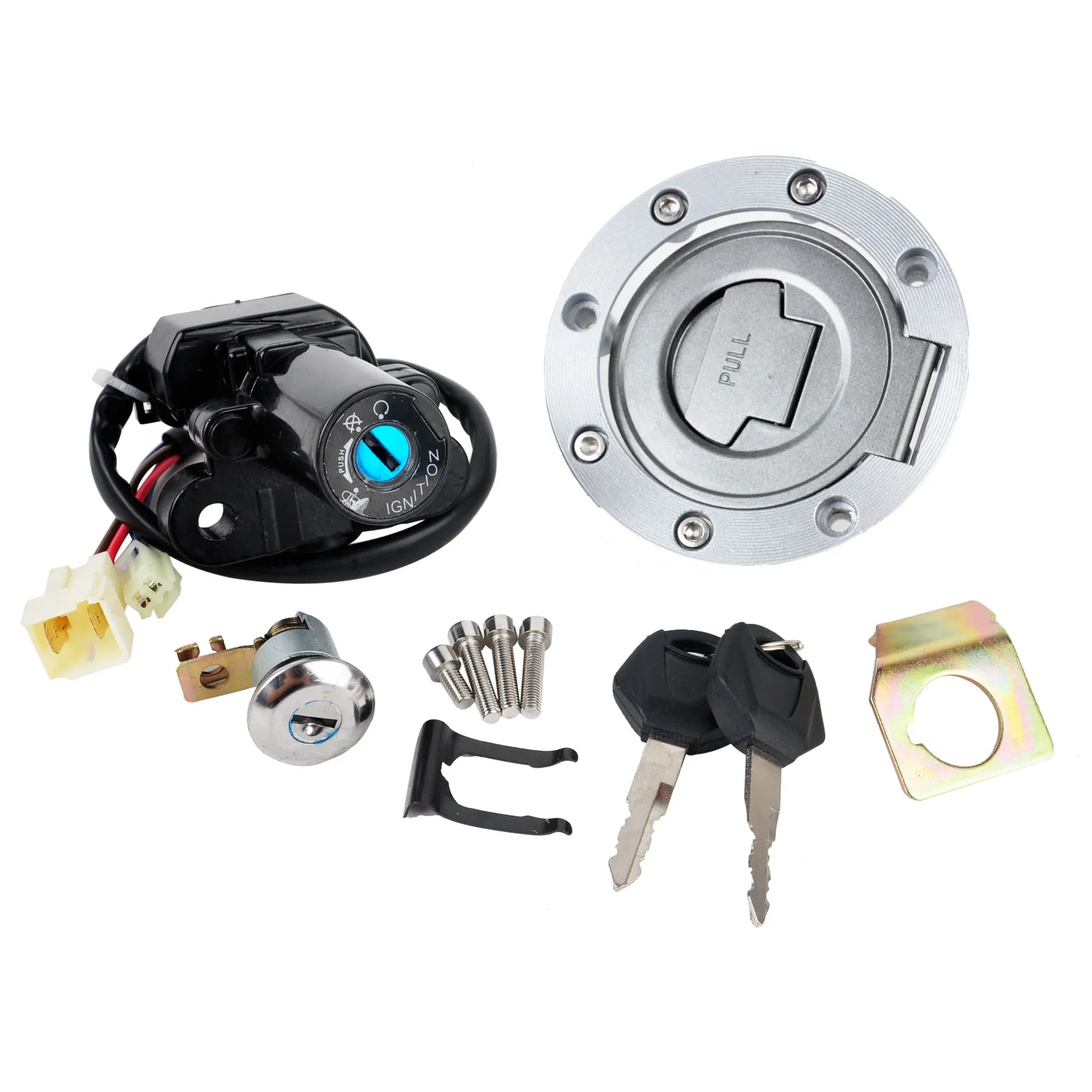 Ignition System Switch Lock Fuel Gas Fill Cap Key Set for Yamaha YZF R1 R6 R6S FZ6 FJR1300 FZ6S FZ6N Motorcycle Modified Parts
Ignition System Switch Lock Fuel Gas Fill Cap Key Set for Yamaha YZF R1 R6 R6S FZ6 FJR1300 FZ6S FZ6N Motorcycle Modified Parts