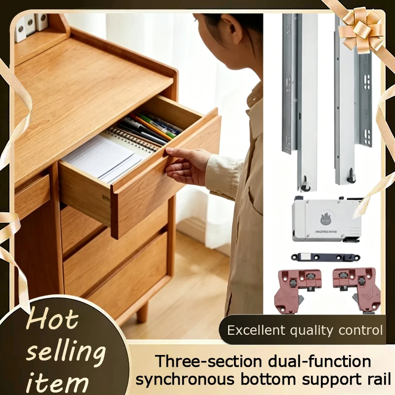 Dual Buffer Full Extension Under Mount Drawer Slides Push To Open Silent Hidden Damping Retracting Thickened Stainless Steel
Dual Buffer Full Extension Under Mount Drawer Slides Push To Open Silent Hidden Damping Retracting Thickened Stainless Steel