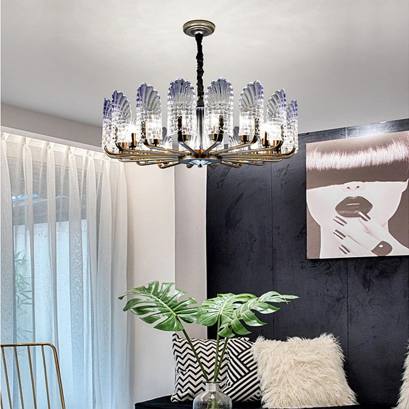 Modern Luxury Crystal Chandelier Nordic Style Minimalist Glass Pendant Light Living Room Dining Room Hote Decor Led Hanging Lamp
Modern Luxury Crystal Chandelier Nordic Style Minimalist Glass Pendant Light Living Room Dining Room Hote Decor Led Hanging Lamp