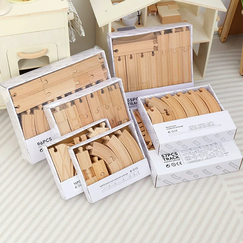 All kinds Wooden Train Track Set Expansion Track Package Railway Track Accessories fit for Brand Wooden Tracks Train Toys
All kinds Wooden Train Track Set Expansion Track Package Railway Track Accessories fit for Brand Wooden Tracks Train Toys