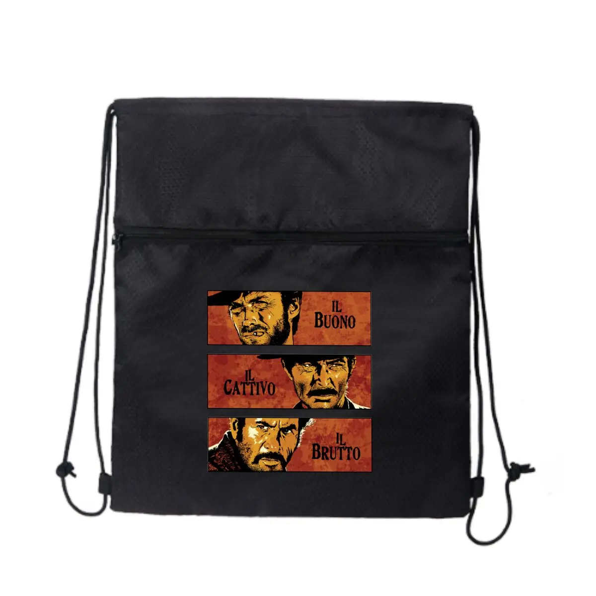 Черная сверхлегкая уличная сумка на молнии с завязками The Good, the Bad and the Ugly Trio Art, идеально подходящая для коротких походов
Черная сверхлегкая уличная сумка на молнии с завязками The Good, the Bad and the Ugly Trio Art, идеально подходящая для коротких походов