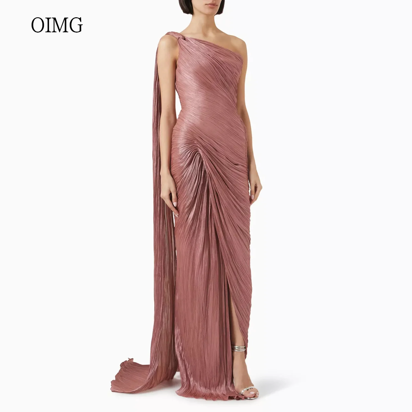 OIMG Modern Mermaid Prom Gowns Cap Sleeve Formal Party Gown Side Slit Floor Length Evening Dress vestido festa Customized
OIMG Modern Mermaid Prom Gowns Cap Sleeve Formal Party Gown Side Slit Floor Length Evening Dress vestido festa Customized