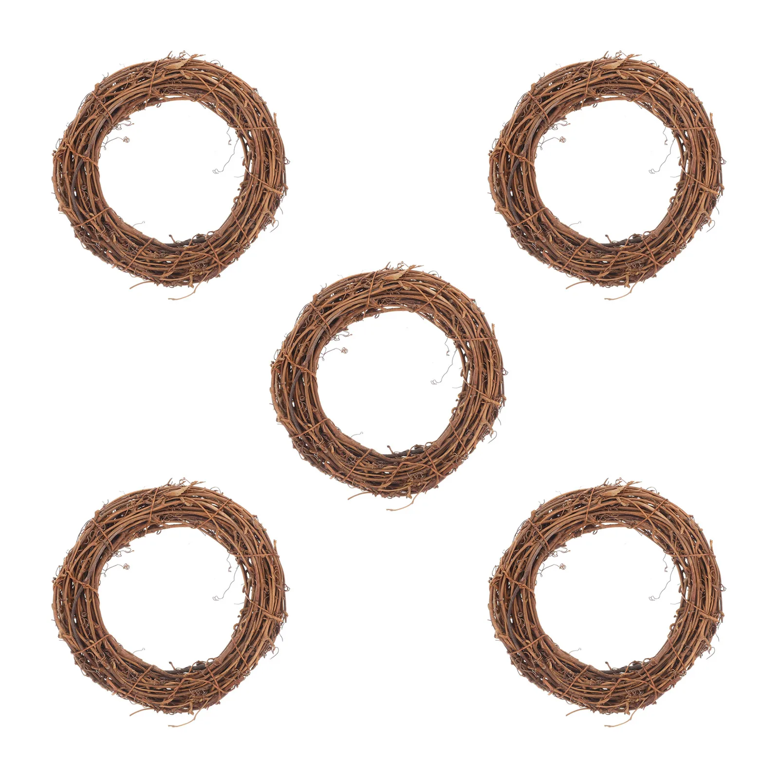 5pcs Diy Rattan Wreath Wreaths Christmas Decorative Wreaths Diy Xmas Woven Ring Hand Woven Rings Wall Door Hanging Decoration
5pcs Diy Rattan Wreath Wreaths Christmas Decorative Wreaths Diy Xmas Woven Ring Hand Woven Rings Wall Door Hanging Decoration