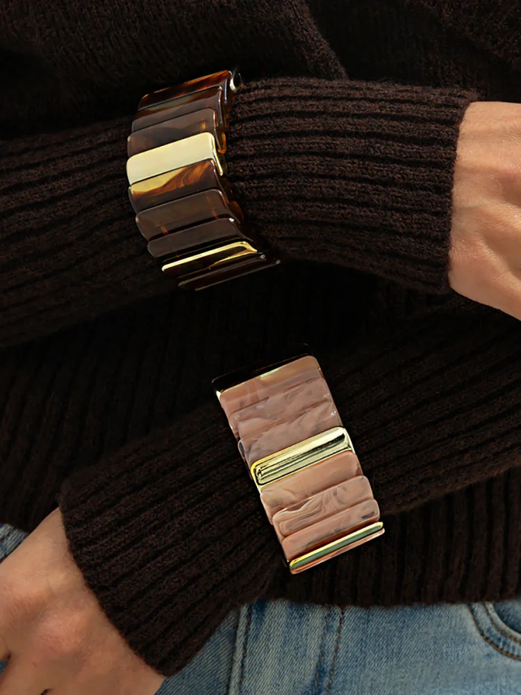 Wide Resin Bracelet adient Color Blo Geometric Design Faionable Hand Jewelry for Women Sli Ins Sle Cross Border
Wide Resin Bracelet adient Color Blo Geometric Design Faionable Hand Jewelry for Women Sli Ins Sle Cross Border