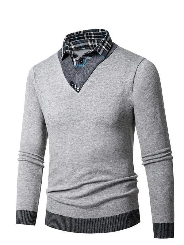 Men's Knitted Sweater with Three Buttons Men's Shirt Collar Casual Inner Wear Youth Fashion Winter Season Non-Shrinking Material
Men's Knitted Sweater with Three Buttons Men's Shirt Collar Casual Inner Wear Youth Fashion Winter Season Non-Shrinking Material