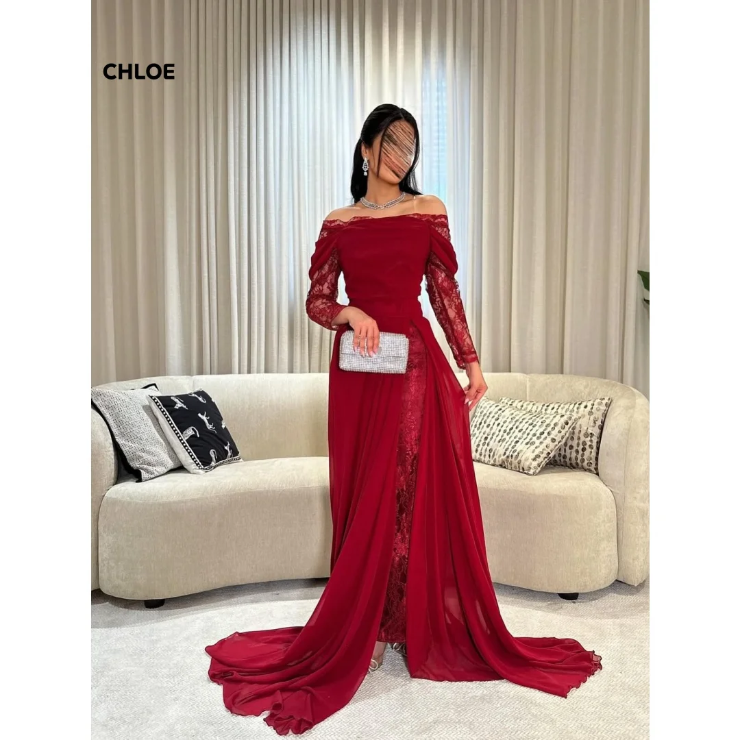 Вечерние платья на заказ, женские элегантные женские платья для свадебной вечеринки, роскошные платья 2025 года с открытыми плечами и длинными рукавами
Вечерние платья на заказ, женские элегантные женские платья для свадебной вечеринки, роскошные платья 2025 года с открытыми плечами и длинными рукавами