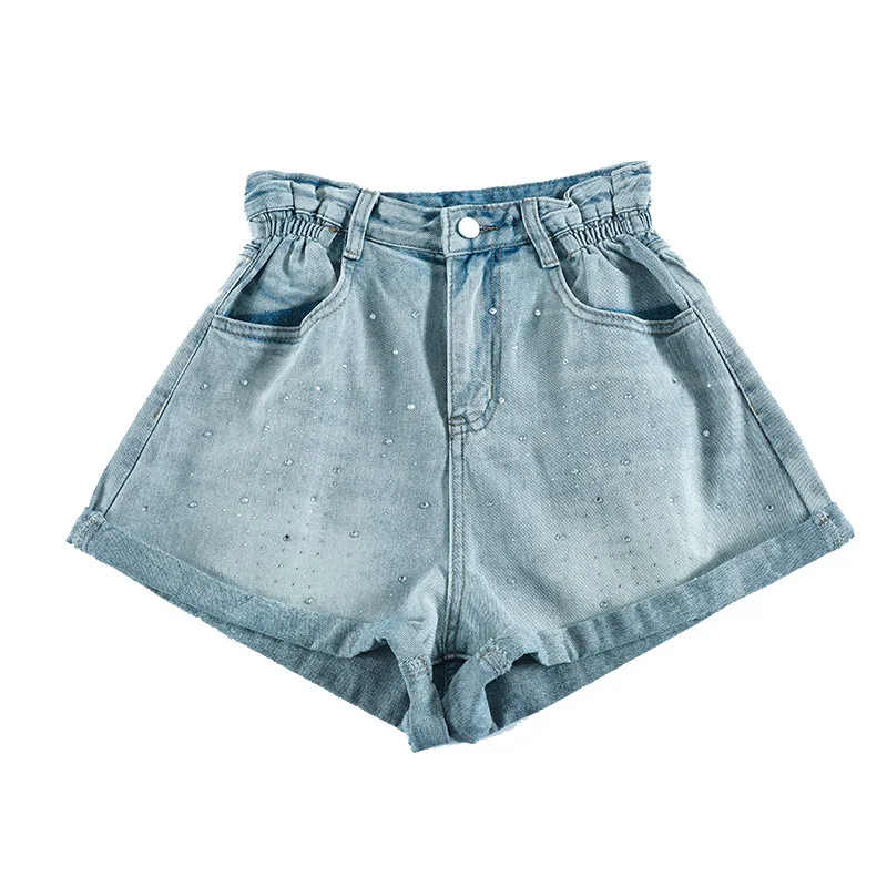 Hot Drillimg Denim Shorts Women's 2023 New Summer High Waist Casual Loose Wide-Leg Curling Short Jeans s587
Hot Drillimg Denim Shorts Women's 2023 New Summer High Waist Casual Loose Wide-Leg Curling Short Jeans s587