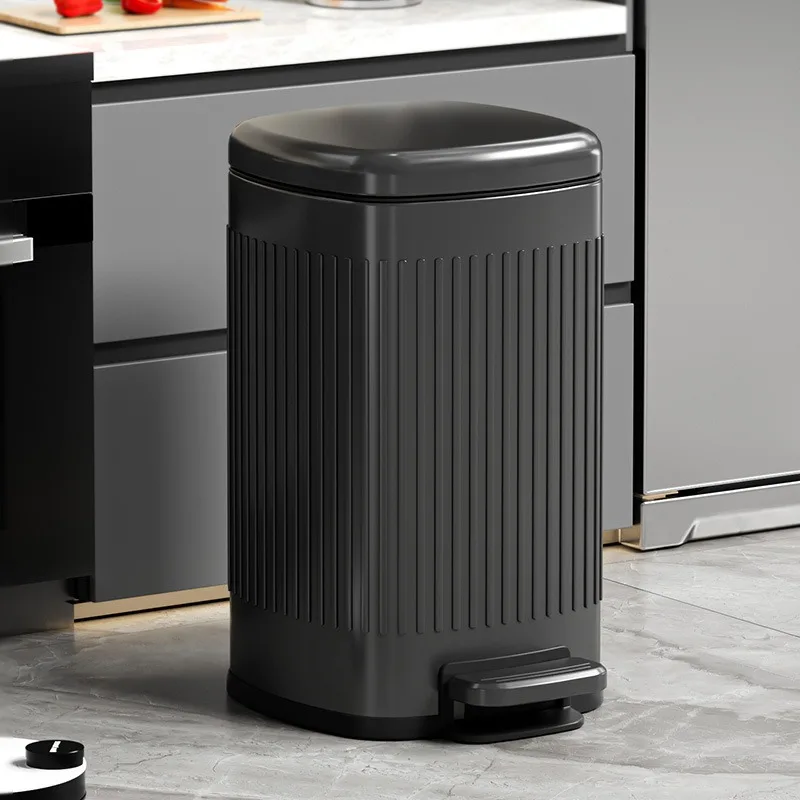 Pedal Trash Cans Stainless Steel Trash Bin Large Capacity Kitchen Litter Bins Luxury Rectangular Bathroom Dustbins with Lid
Pedal Trash Cans Stainless Steel Trash Bin Large Capacity Kitchen Litter Bins Luxury Rectangular Bathroom Dustbins with Lid