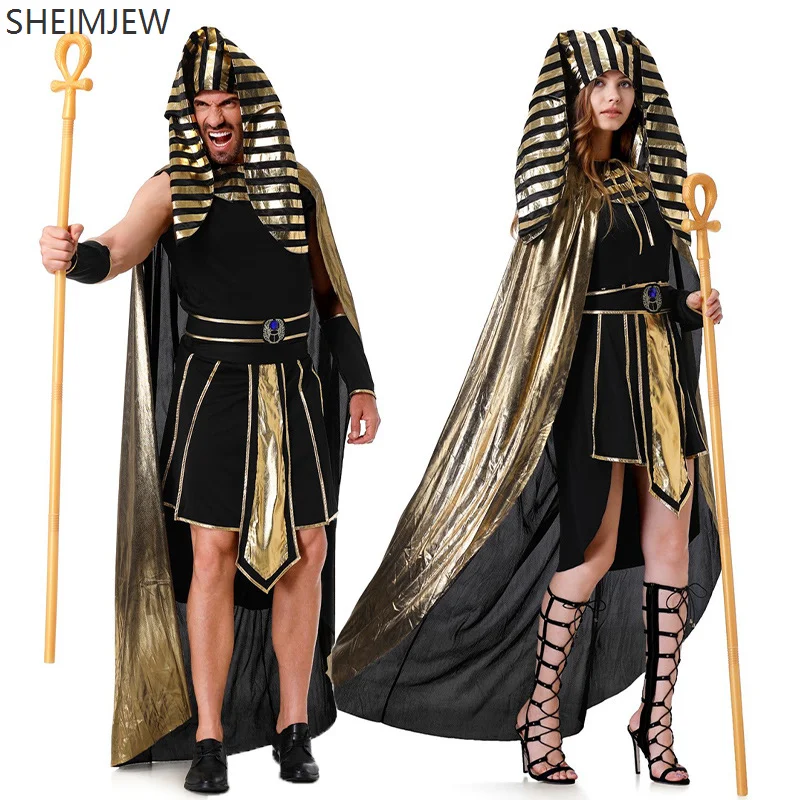 Adult Egyptian Pharaoh Cleopatra Cosplay Couple Costumes Halloween Theme Party Fancy Dress Carnival Stage Opera Showing Dress Up
Adult Egyptian Pharaoh Cleopatra Cosplay Couple Costumes Halloween Theme Party Fancy Dress Carnival Stage Opera Showing Dress Up