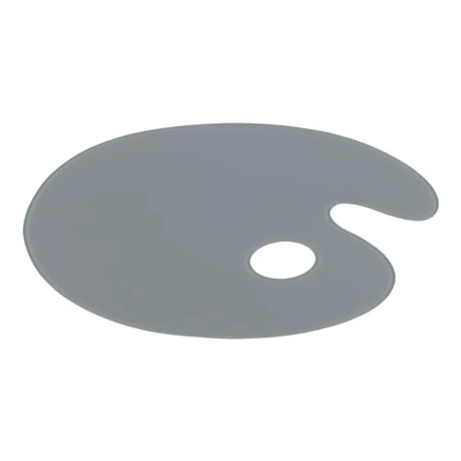Grey Tempered Glass Palette 0x4 Oval Scratch-Resistant, Easy-to-Clean Artist Palette for Precise Color Mixing, Reduced Glare, S
Grey Tempered Glass Palette 0x4 Oval Scratch-Resistant, Easy-to-Clean Artist Palette for Precise Color Mixing, Reduced Glare, S