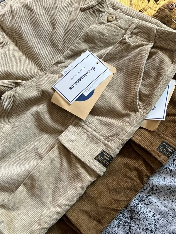 American Sle Men's Workwear Pants Autumn New Arrival Casual Loose Straight Corduroy Heavyweight Straight Leg Trousers
American Sle Men's Workwear Pants Autumn New Arrival Casual Loose Straight Corduroy Heavyweight Straight Leg Trousers