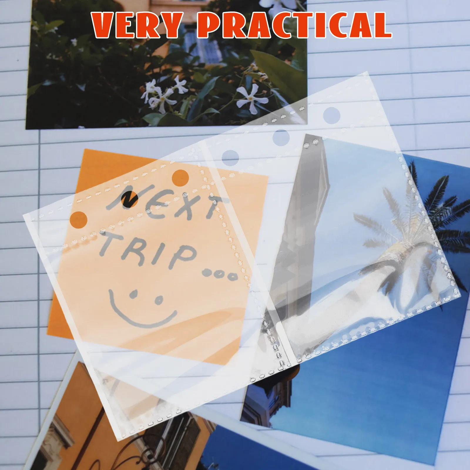 50Pcs Scrapbook Album Refills Clear Card Protectors Loose Leaf Card Binder Sheets for Photo Album Sleeves Office Home
50Pcs Scrapbook Album Refills Clear Card Protectors Loose Leaf Card Binder Sheets for Photo Album Sleeves Office Home