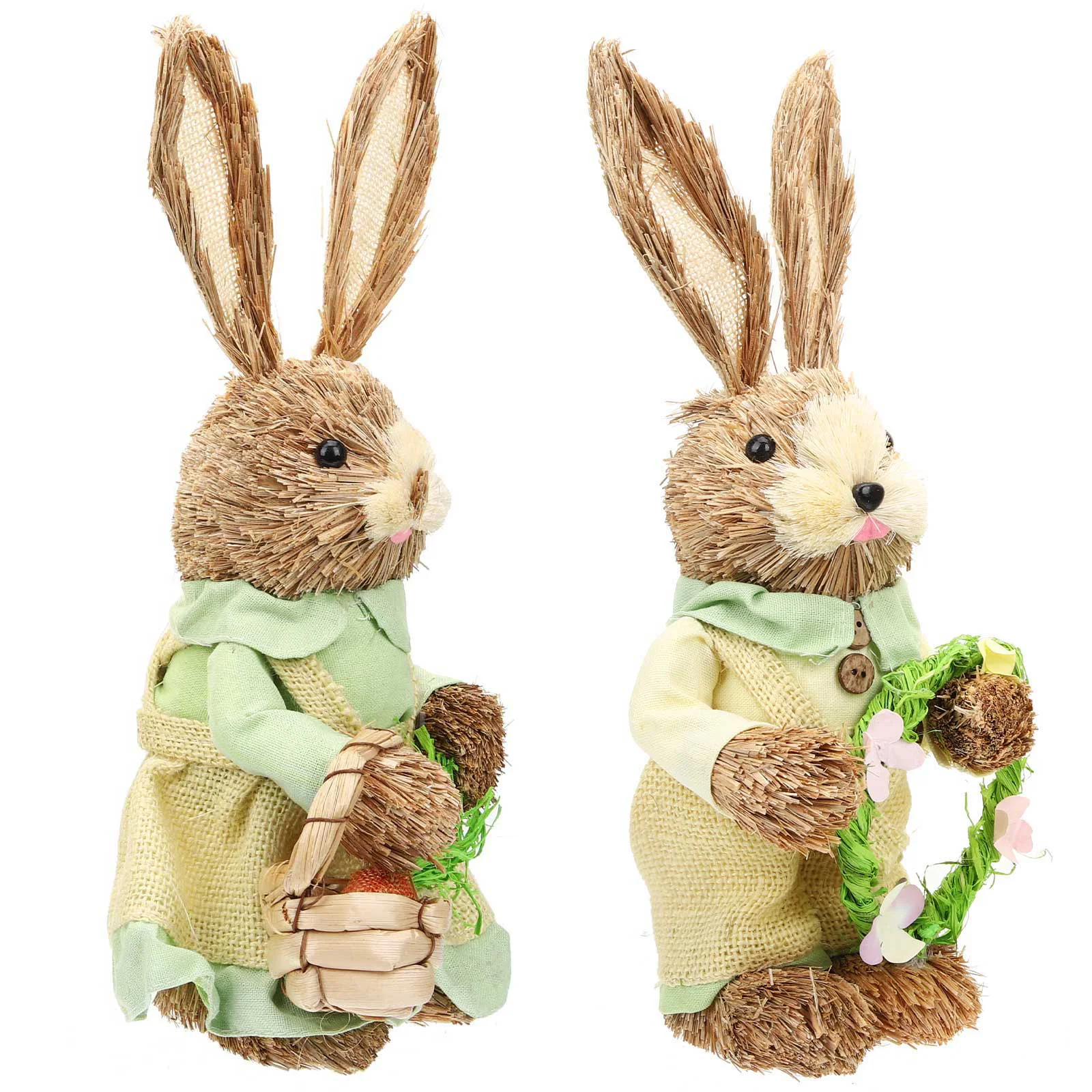 2 Pcs Handmade Straw Rabbit House Decoration Statue Desktop Woven Figurine Easter Home Indoor Bunny
2 Pcs Handmade Straw Rabbit House Decoration Statue Desktop Woven Figurine Easter Home Indoor Bunny