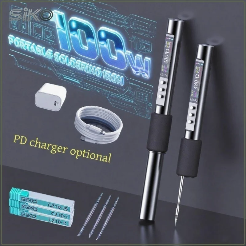 SK-210/245 Комплект для пайки, 100 Вт, высокая мощность, 1,9 с, быстрый нагрев, PID, точный контроль температуры, 0,99 дюйма, IPS-экран, алюминиевый корпус, 3-кнопочная регулировка
SK-210/245 Комплект для пайки, 100 Вт, высокая мощность, 1,9 с, быстрый нагрев, PID, точный контроль температуры, 0,99 дюйма, IPS-экран, алюминиевый корпус, 3-кнопочная регулировка