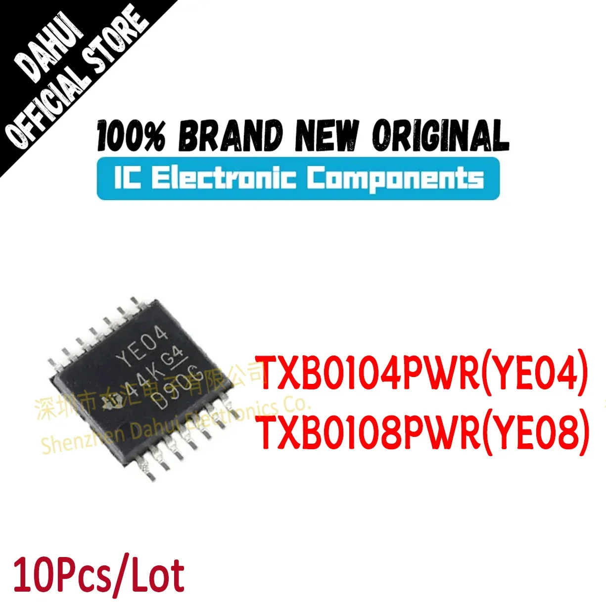 10Pcs TXB0104PWR YE04 TXB0108PWR YE08 TSSOP Chip IC New Original
10Pcs TXB0104PWR YE04 TXB0108PWR YE08 TSSOP Chip IC New Original