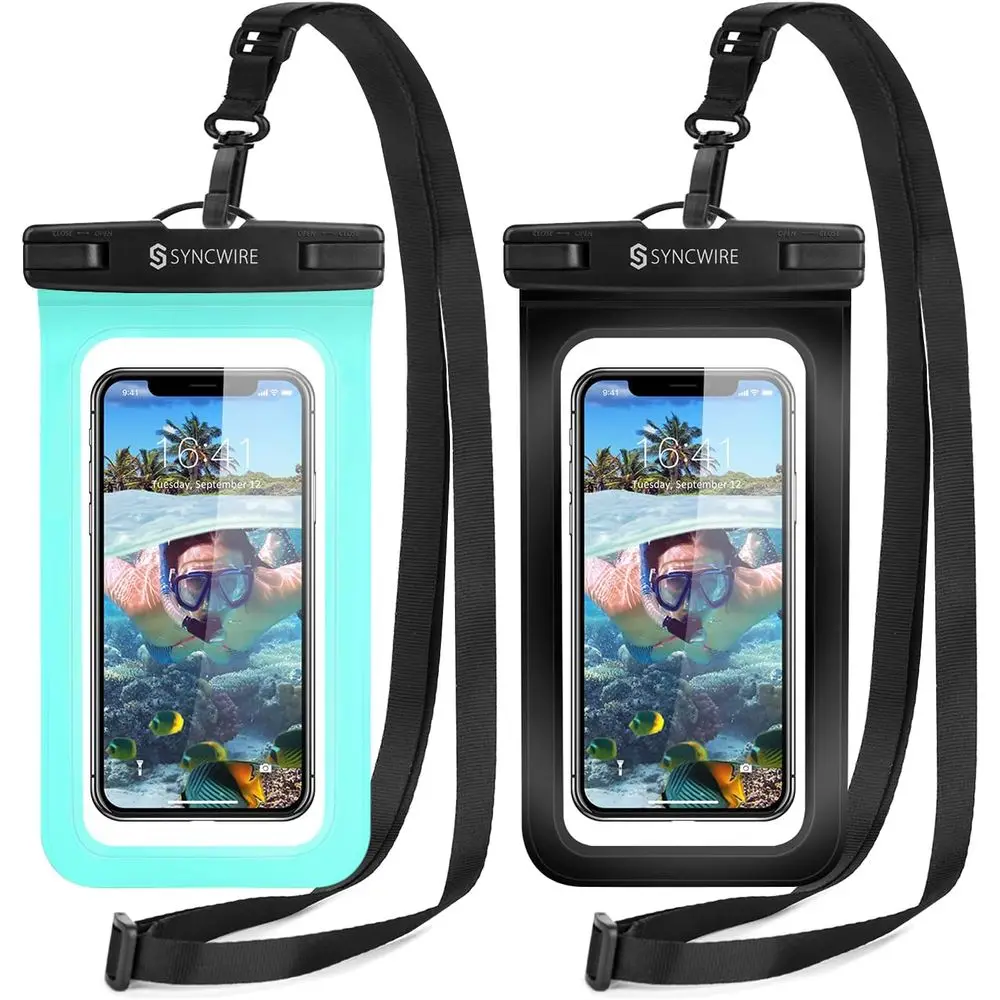 2-Pack Waterproof Cases with Lanyard for iPhones 16/15/14/13/12 Pro XS MAX XR X 8 7 6 S25 S24 S23 and More, Up to 7 Inches, IPX8
2-Pack Waterproof Cases with Lanyard for iPhones 16/15/14/13/12 Pro XS MAX XR X 8 7 6 S25 S24 S23 and More, Up to 7 Inches, IPX8