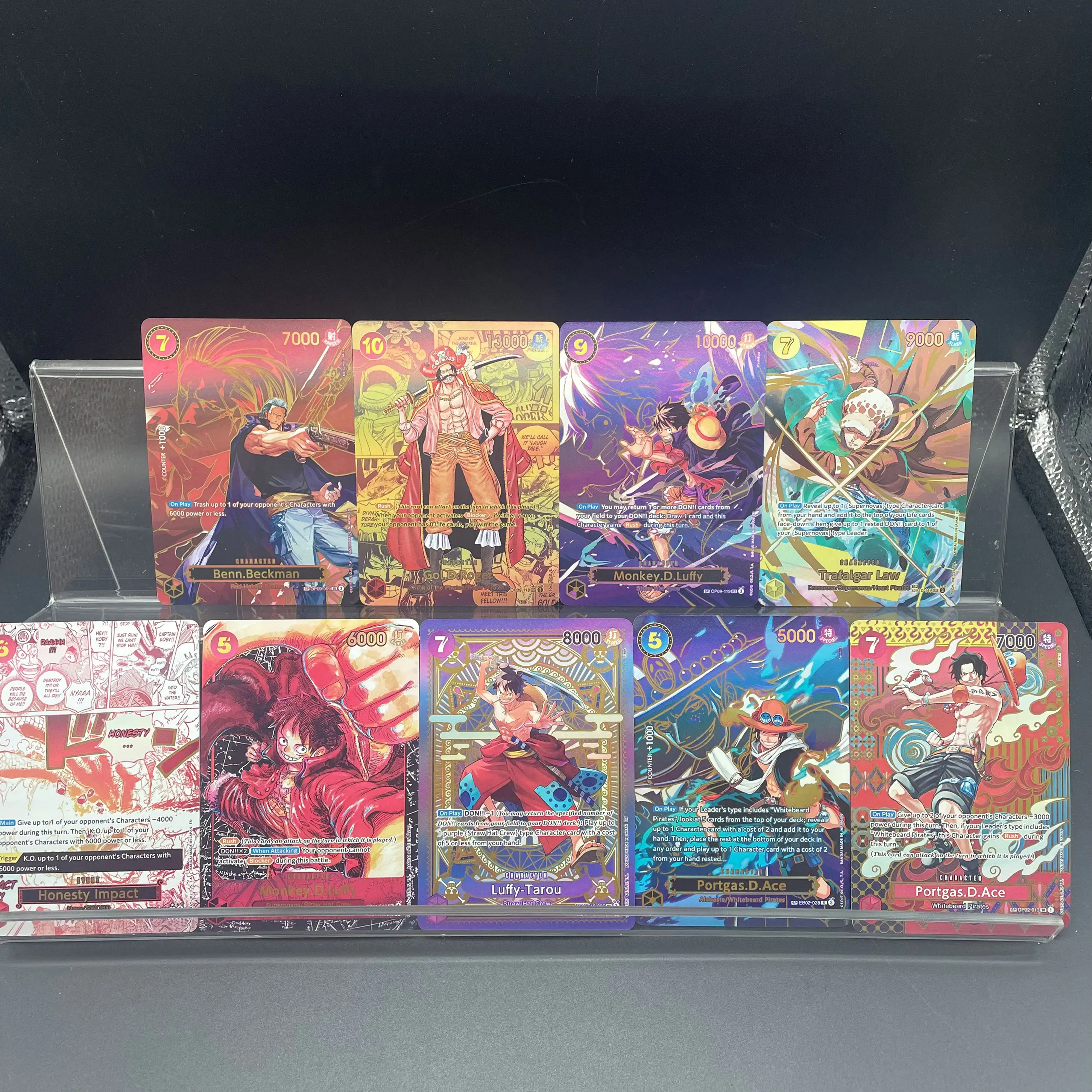 OPCG vol.2 DIY Self-made Game Card Roger Luffy Shanks Ace Buggy Gold Printing Process Matte Paper Texture Collectible Card Gift
OPCG vol.2 DIY Self-made Game Card Roger Luffy Shanks Ace Buggy Gold Printing Process Matte Paper Texture Collectible Card Gift