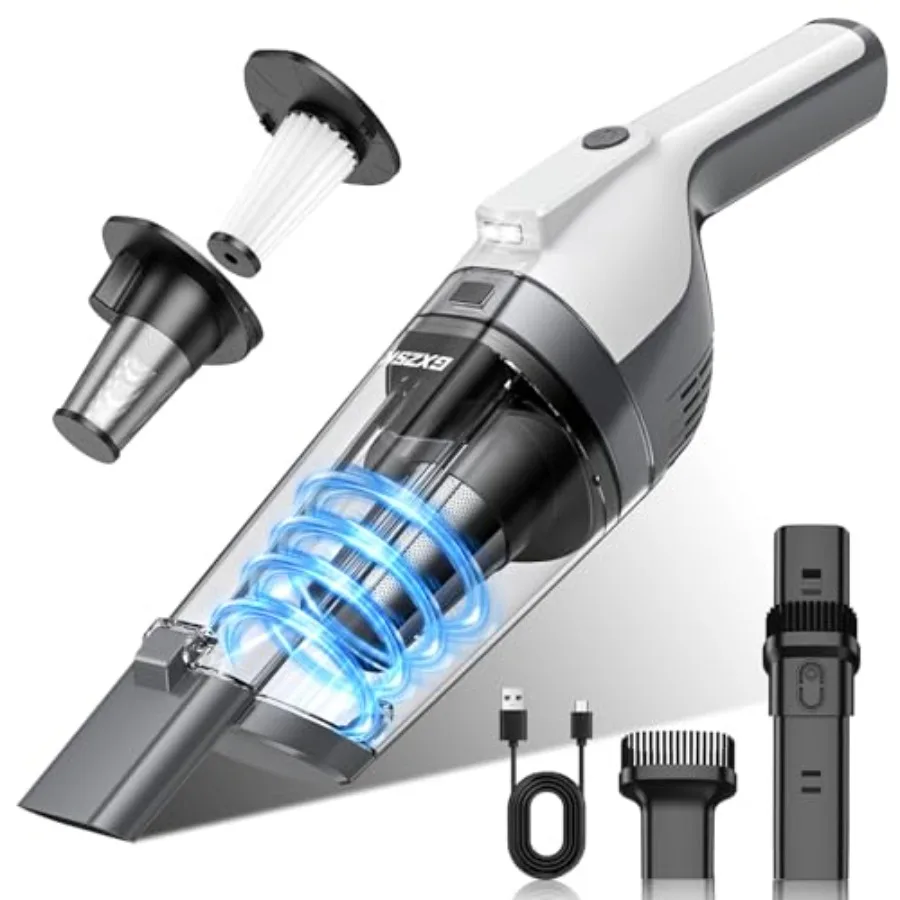 Handheld Vacuum Cordless, 15000PA Powerful Suction Hand Held Vacuum Cleaner, Car Vacuum Portable Cordless with Large-Capacity D
Handheld Vacuum Cordless, 15000PA Powerful Suction Hand Held Vacuum Cleaner, Car Vacuum Portable Cordless with Large-Capacity D