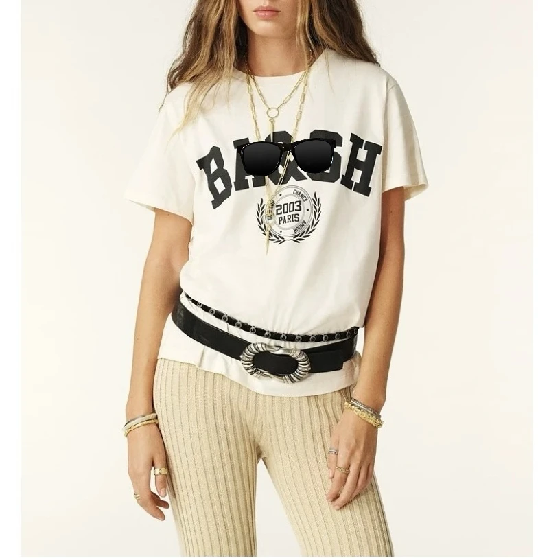 Basic Short Sleeve T-Shirt Women's Logo Print Color Casual Style Cotton Spring New Arrival Fashion Ladies' Tops
Basic Short Sleeve T-Shirt Women's Logo Print Color Casual Style Cotton Spring New Arrival Fashion Ladies' Tops