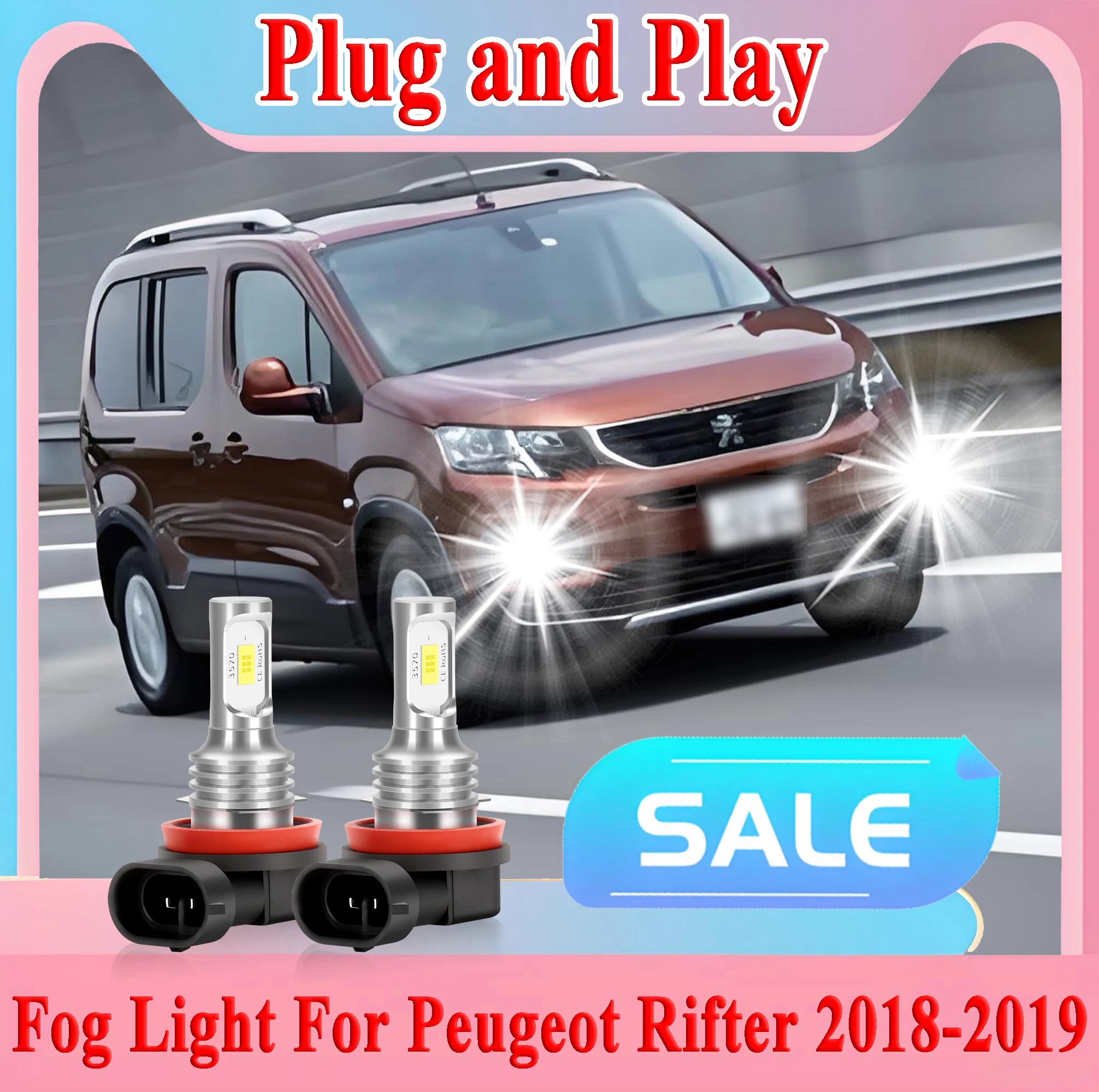2PCS H11 LED Fog Light Bulb 6000K White CSP Chips Super Bright For Peugeot Rifter 2018 2019 Plug and Play Car Light
2PCS H11 LED Fog Light Bulb 6000K White CSP Chips Super Bright For Peugeot Rifter 2018 2019 Plug and Play Car Light