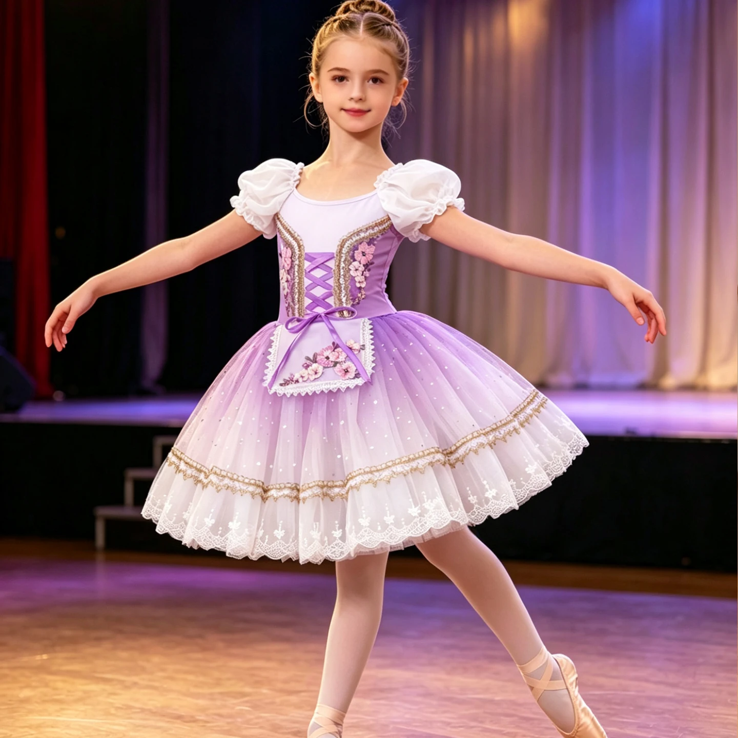 Girls Golden Velvet Ballet Tutu Dress with Puff Sleeves Long Skirt Dance Performance Costume Professional Kids' Outfit 2026 New
Girls Golden Velvet Ballet Tutu Dress with Puff Sleeves Long Skirt Dance Performance Costume Professional Kids' Outfit 2026 New