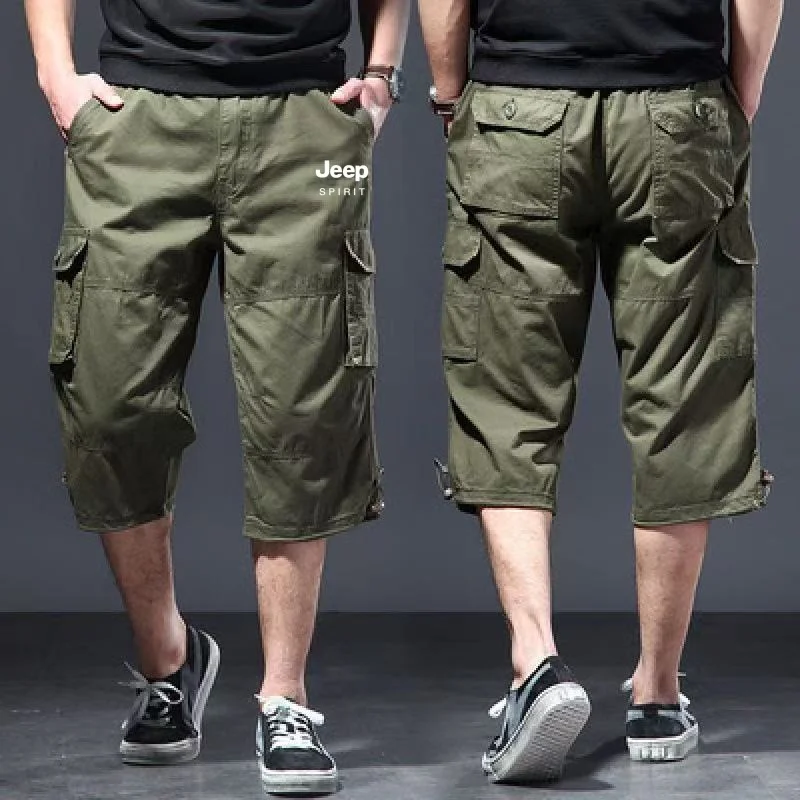 Jeep Spirit Summer Men's Work Shorts, Loose and Casual Knee-length Shorts with Elastic Waist, Large Size Outdoor Jogging Tactica
Jeep Spirit Summer Men's Work Shorts, Loose and Casual Knee-length Shorts with Elastic Waist, Large Size Outdoor Jogging Tactica
