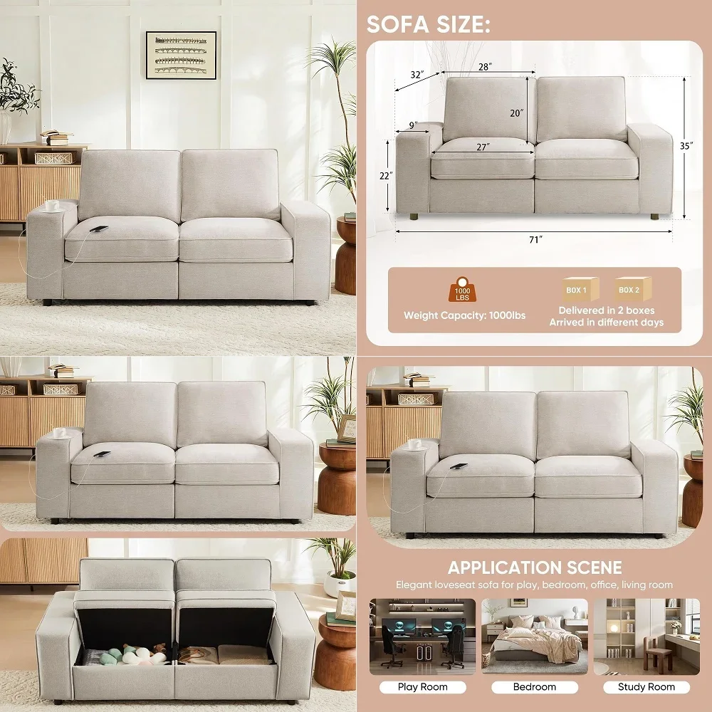 Sectional Couch for Living Room, Modern Cloud Couch with Deep Seat and Chaise, UShaped Sofa Couches with Padded Armrest for Sma
Sectional Couch for Living Room, Modern Cloud Couch with Deep Seat and Chaise, UShaped Sofa Couches with Padded Armrest for Sma