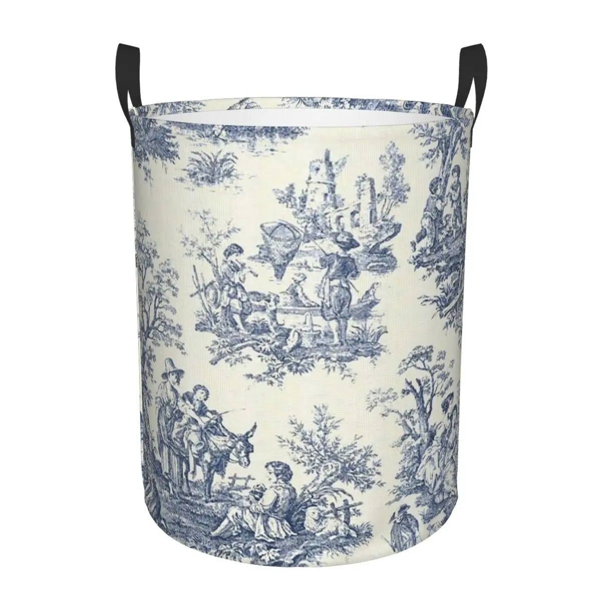 Powder Blue French Toile Picnic Design Dirty Laundry Baskets Foldable Large Waterproof Clothes Sundries Basket For Home Kids
Powder Blue French Toile Picnic Design Dirty Laundry Baskets Foldable Large Waterproof Clothes Sundries Basket For Home Kids