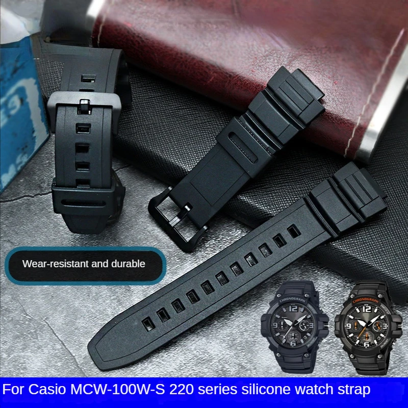 Silicone Watch Strap for Casio 5434 MCW-100H W-S220 Series Soft Comfortable Waterproof Sweat-Proof Watchband Accessories 16mm
Silicone Watch Strap for Casio 5434 MCW-100H W-S220 Series Soft Comfortable Waterproof Sweat-Proof Watchband Accessories 16mm